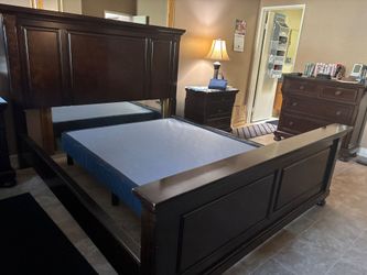 California King headboard and footboard bed frame