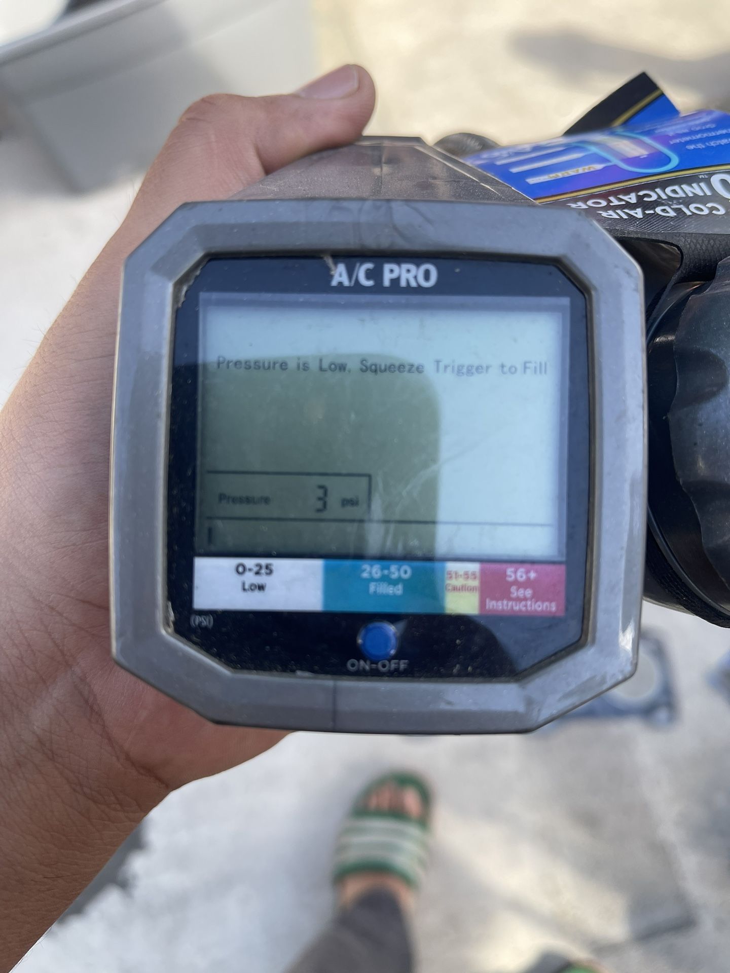 A/C Indicator Cold Air