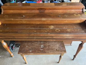 Upright Piano with Bench