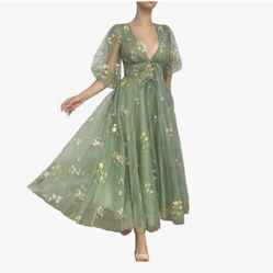 Prom Dress Sage Green