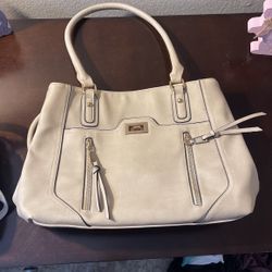 Large Creme Color Purse