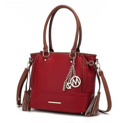 MKF Collection Tote Bag for Women - Top-Handle Vegan Leather Purse