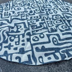 Rug 116 Inch Round  Outdoor 