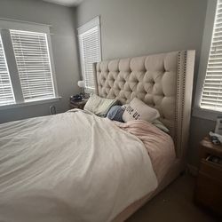 Cal King bed and frame