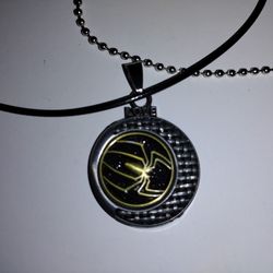 Spiderman Pendant ( tibetan Silver) With 2 Necklace Styles.. 