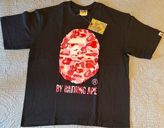 Bape T Shirt Red/Pink/Black