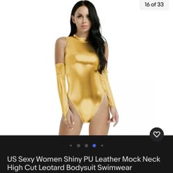 Shiny Gold Bodysuit 