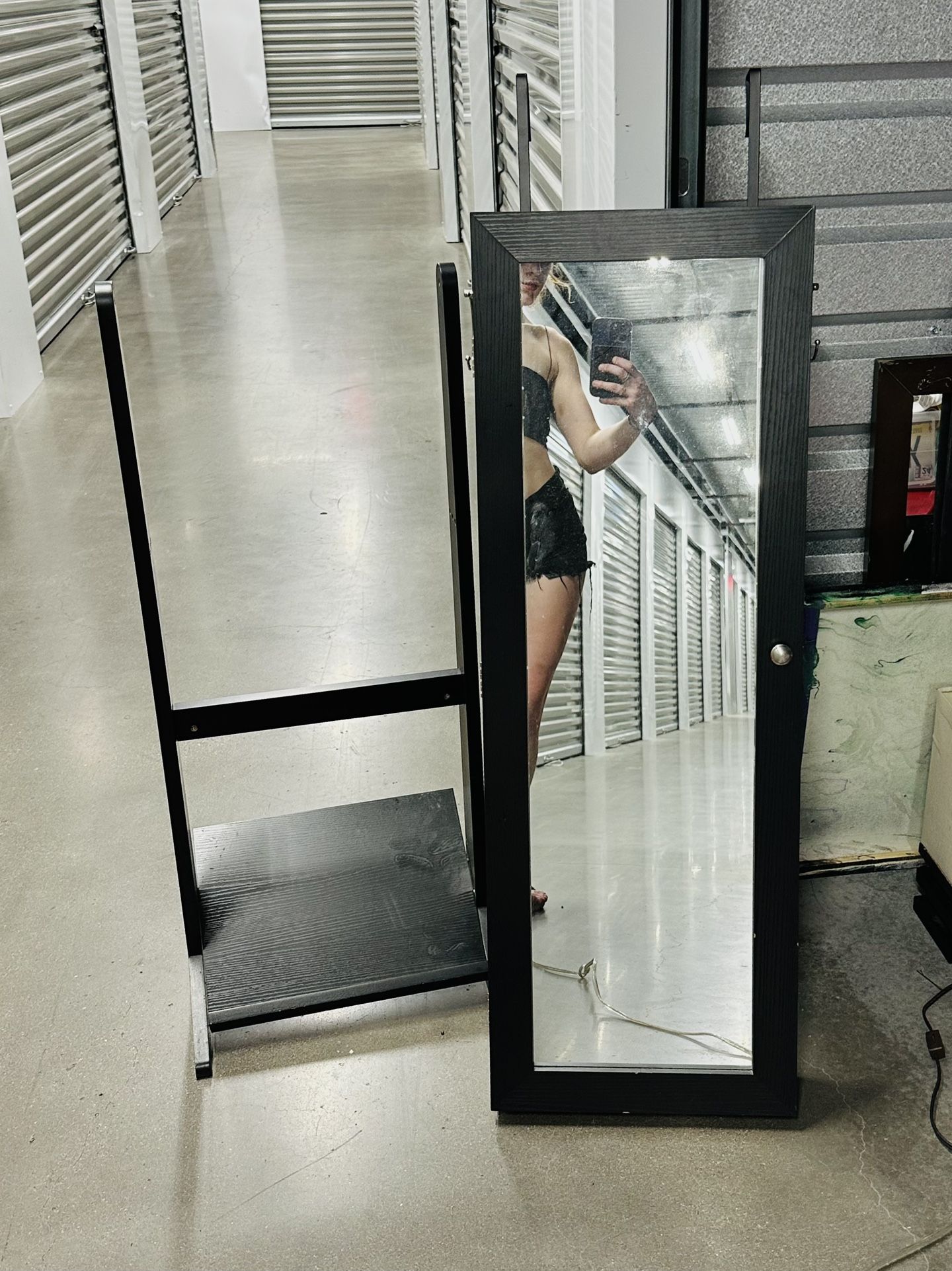 3-in-1 Jewelry Armoire Mirror Organizer