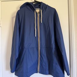 💙 Blue Weatherproof Vintage Rain Jacket – Women’s XL 💙