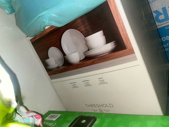 Threshold 12-Piece White Dinnerware Set