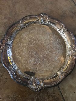 Silver plate tray