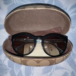 Black COACH sunglasses