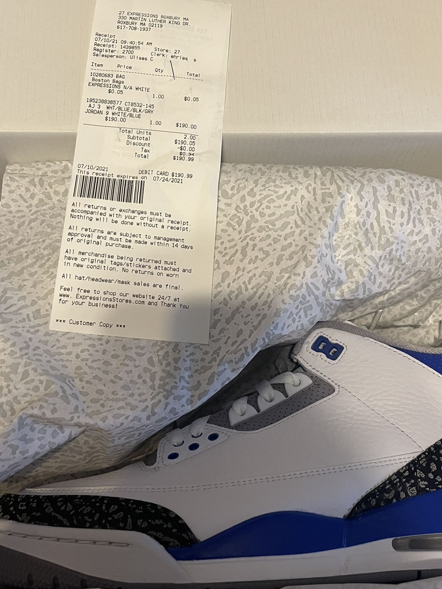 Air Jodran 3 Retro Racer Blue