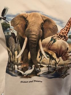 Sacramento zoo small white sweatshirt