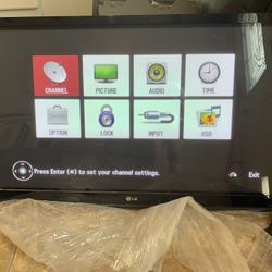 56” LG TV With Wall Mount 