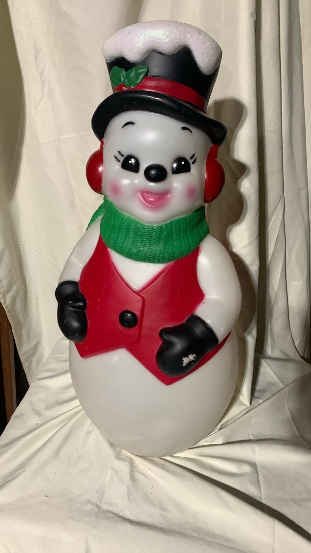 25 Inch Cute Blow Mold snow girl