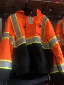 3A Safety Hi-Viz Waterproof Class 3 Bomber Jacket With Removable Liner