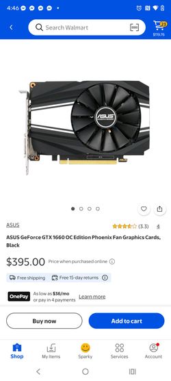 ASUS GeForce GTX 1660 OC Phoenix GPU/ 450w power supply