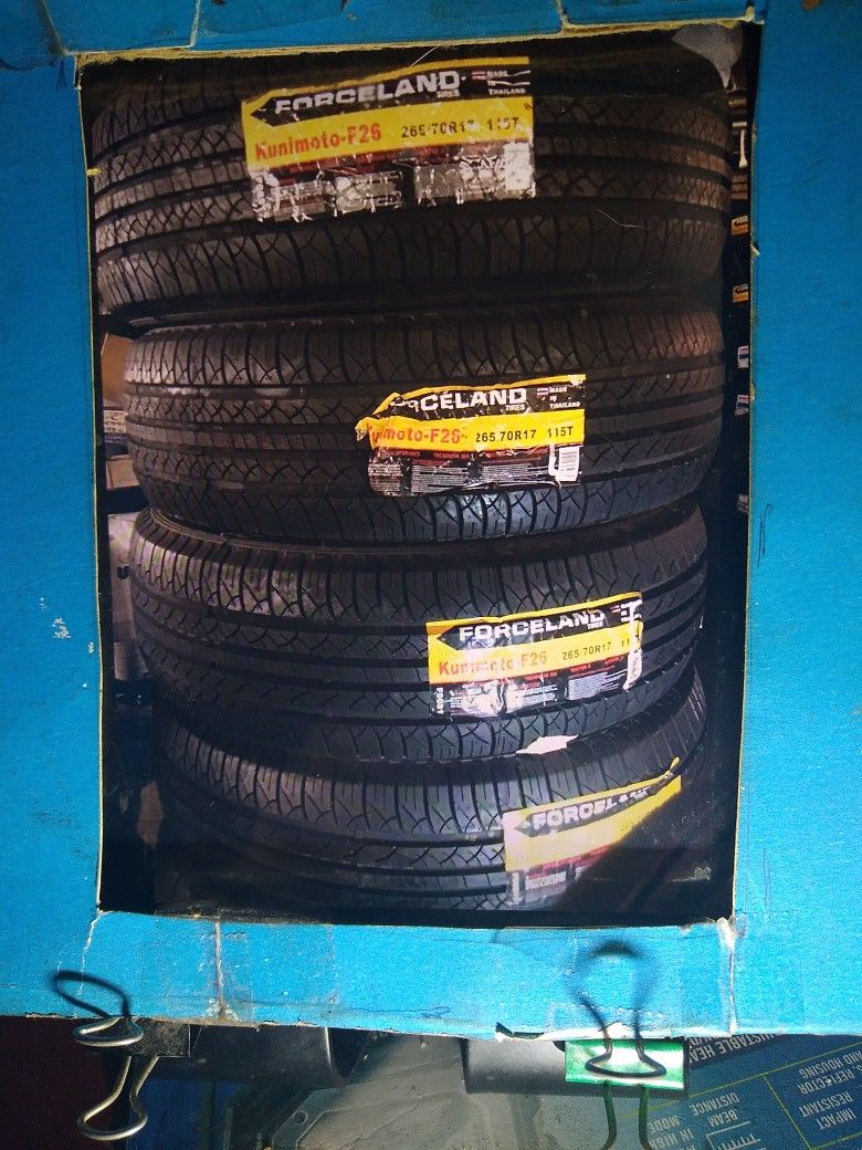 TIRE 265 70 17 Each ELMOFLES