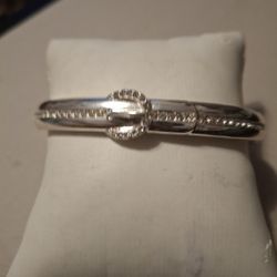 Rhinestone Buckle Bangle Bracelet 