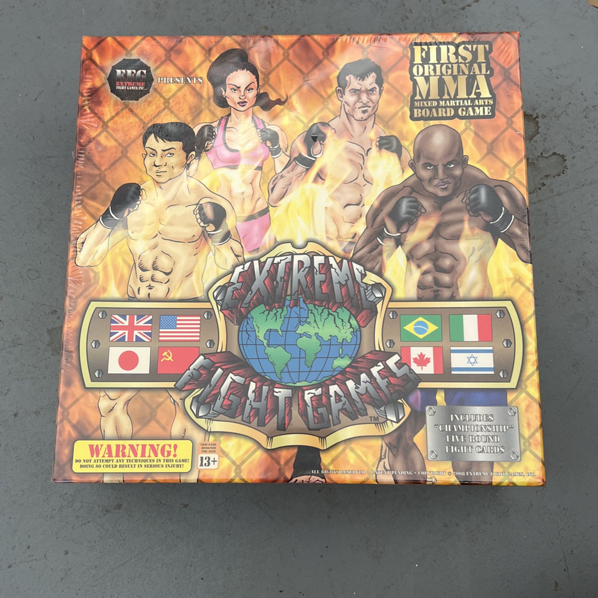 Extreme Fight Games Mixed Martial Arts Board Game