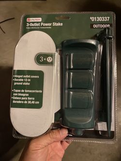 Outdoor Power Cord With Stake Power Stake