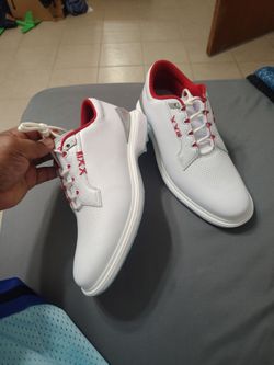 Jordan ADG 5 White Fire Red Golf shoes