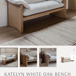 Le Maé White Oak Bench - New