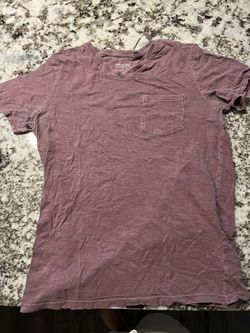 Mens Burgundy Mossimo Co V Neck T - Medium