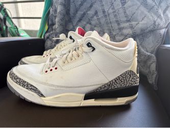 air jordan 3 retro white cement reimagined size 12(NO BOX)
