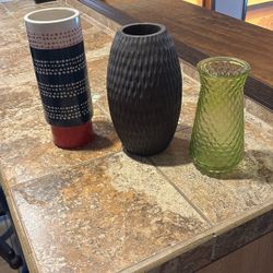 3 Flower Vases