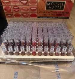 Italia Deluxe - Mousse Matte Liquid Lipstick Set, 72 Pieces 12 Colors 6 Pieces E