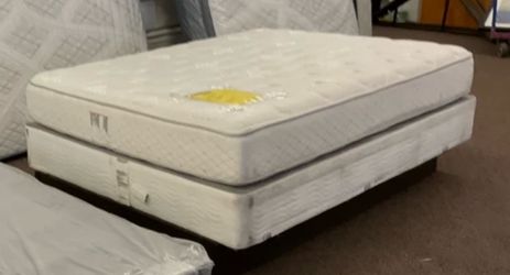 Free Queen Mattress and Boxspring in good condition, clean!