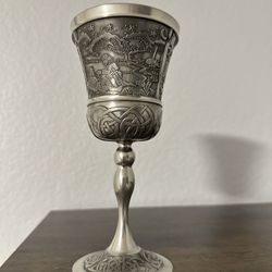 England Goblet Antique Collectible 7" Tall 3.25" Wide