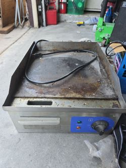 Commercial grade 1500 watt electric griddle 120v