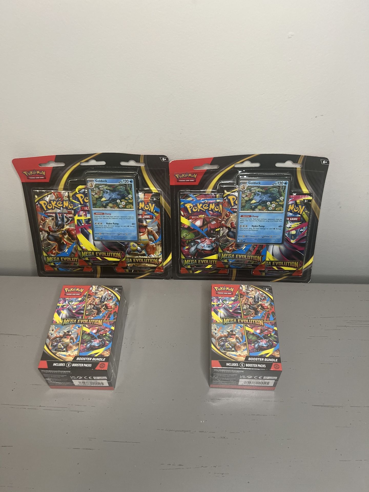 Pokemon TCG Mega Evolution (2) 3 Pack Blister And (2)...