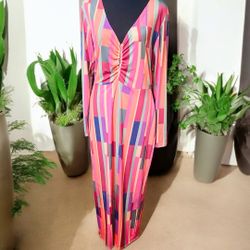 Abstract COLOUR Maxi Dress