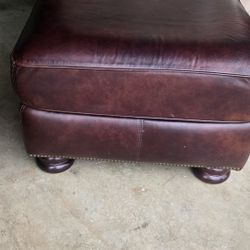LEATHER OTTOMAN! FOOT REST!!