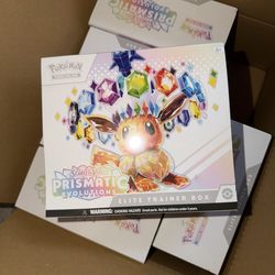 Pokemon prismatic evolutions ETB sealed box case