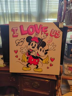 Mickey & Minnie Canvas Picture