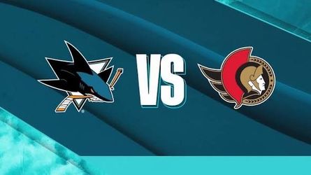 SHARKS VS OTTAWA SENATORS, SATURDAY 10/31/26