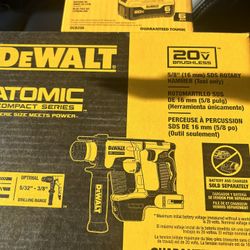 Dewalt Hammer Drill W/ 6ah Battery 