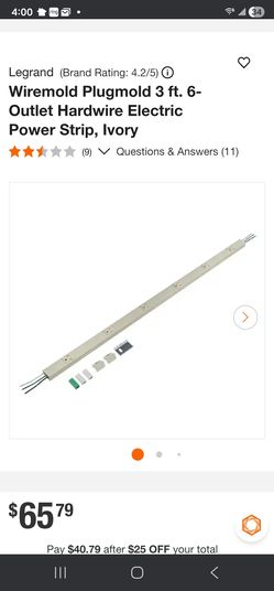 Legrand 6 outlet hardwire kit