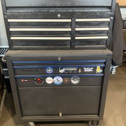 snap on and craftsman top tool box 
