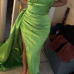 Lime Green Prom Dress