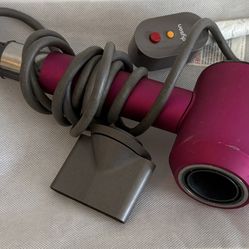 Dyson Supersonic Hair Dryer – Pink/Fuchsia – With Attachments