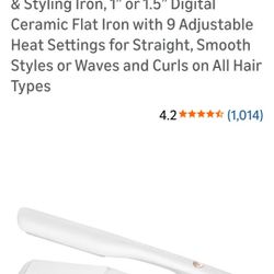 T3 Lucea Professional Straightening & Styling Iron, 1.5” Digital Ceramic Flat Iron