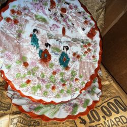 Antique Chinese Plates And Some Cups