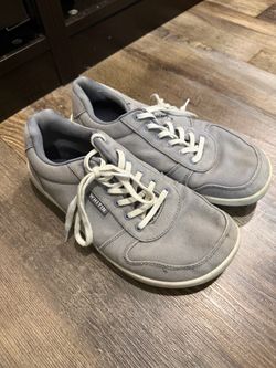 WHITIN W882 Women’s Gray Lace-Up Low Top Athletic Sneakers Rubber Outsole