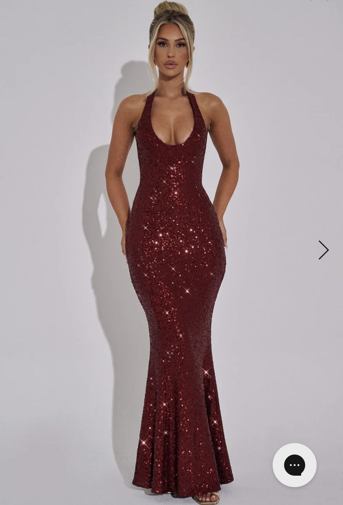 Babyboo Odette Wine Red Maxi Dress